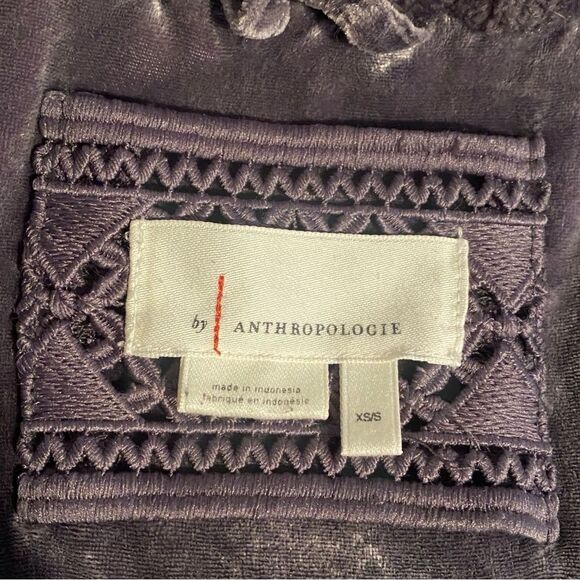 Anthropologise Mariposa Robe Oversized XS-S Plush Charcoal Grey Luxurious Lounge - Picture 8 of 11